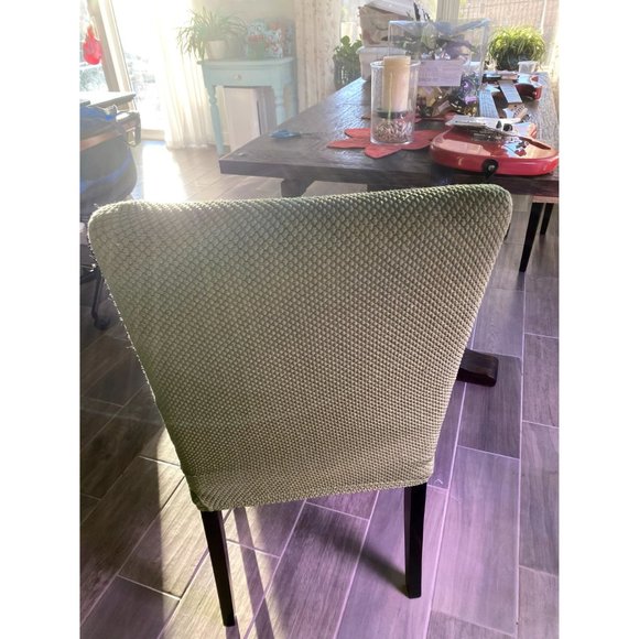 2 Sage Green Chair Covers from Ikea - Picture 4 of 9